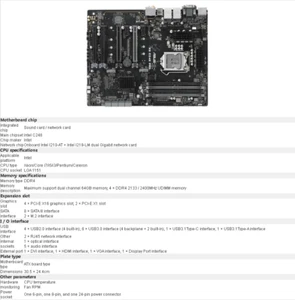FÜR ASUS WS C246 PRO Workstation Hauptplatine Test ok unterstützt 9900K 1151Pin - Bild 1 von 2