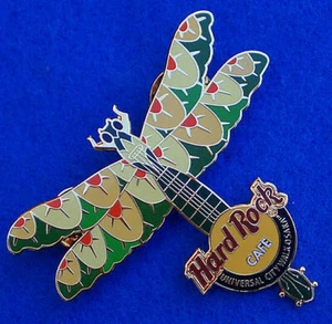 UNIVERSAL CITYWALK OSAKA JAPAN *DRAGONFLY GUITAR SERIES* Hard Rock Cafe PIN LE - Picture 1 of 1