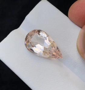 Hermosa piedra de corte limpio morganita color rosa natural bebé de alta calidad de 6,20 quilates - Imagen 1 de 4