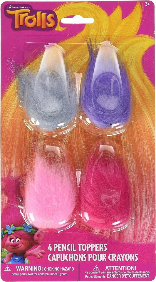 Trolls World Tour DreamWorks Película Niños Fiesta de Cumpleaños Favor Lápiz Toppers Foto 1 de 1