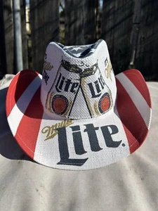 Official LIMITED EDITION Miller Light It’s Miller Time Cowboy Hat NEW - Picture 1 of 5
