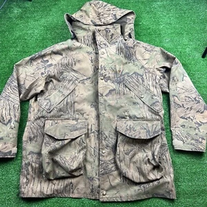 Vintage Cabelas Jacket Men's Large Camo Hunting Realtree Gore-Tex Lined Made USA - Picture 1 of 21