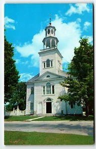 Alte erste Kirche alte Bennington Vermont VT Postkarte UNP - Bild 1 von 2