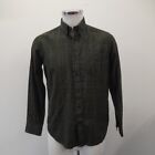 Gant Shirt Medium Green Check Cotton Mens Rmf06-Lw