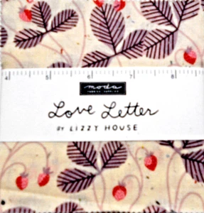 MODA FABRICS "LOVE LETTER BY LIZZY HOUSE CHARM PACK BTCP - Picture 1 of 1