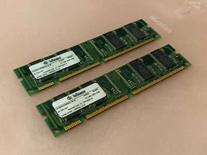 Infineon 64 MB (2x 32 MB) HYS64V4300GU-8-B PC-100 100 MHz SDRAM UDIMM CL2 3.3V - Bild 1 von 3