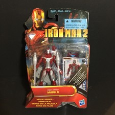 Iron Man 2 MARK V Suit Movie Series Figure  Hasbro Marvel 2010 4” NIP NEW SEALED