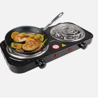 Portable Electric Double Single Burner Kitchen Hot Plate Stove Cooker Countertop - Image 1 of 4