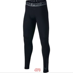 NIKE PRO WARM BOYS PANTS DRI-FIT BLACK XL - Picture 1 of 1