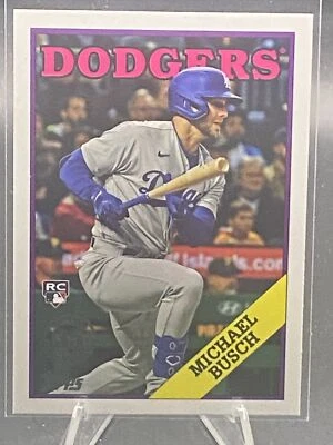 2023 Topps Update #88US-8 Michael Busch 1988 Topps Baseball 35th Anniversary - Image 1 of 2