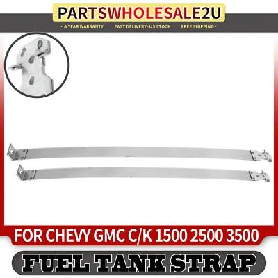 2 件油箱表带适用于雪佛兰 gMC C1500 K1500 1988 - 1998 C2500 1988 - 2000 — 第 1/4 张图片