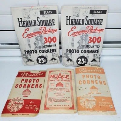 Lote De 5 Paquetes De Colección De Esquinas De Fotos 2 Sellados 3 Abiertos Anteriormente Foto 1 de 4