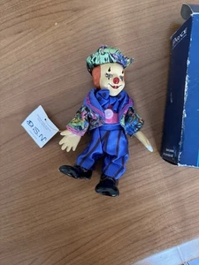 Parade of Dolls Collection hand painted fine porcelian doll blue clown - Picture 1 of 7