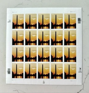 US Scott # 3473 Express Mail $12.25 Full Sheet Stamps, MNH, Washington Monument - Picture 1 of 2
