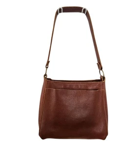 Bolso de Hombro Portland Leather Goods Triángulo Marrón Nuez moscada Hecho a Mano - Imagen 1 de 11