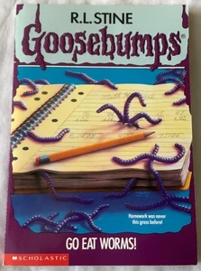 Gänsehaut #21 Go Eat Würmer! R.L. Stine PB 1994 1. Auflage - Bild 1 von 4