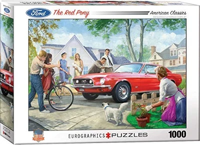 Eurographics 1000-piece Red Pony Jigsaw Puzzle 6000-0956from JP Foto 1 de 3