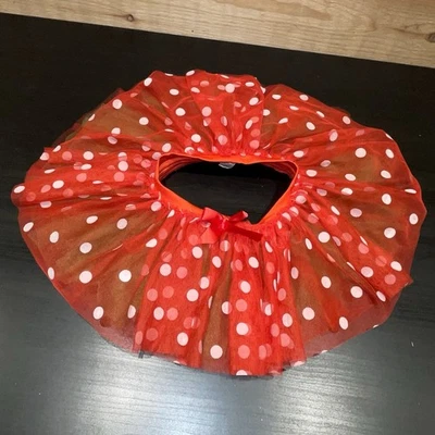 Baby Gear Rojo Blanco Lunares Tul Tul Tutú Falda Infantil 12-24 Meses Navidad Foto 1 de 4