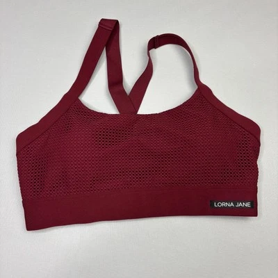 Sujetador deportivo Lorna Jane espalda cruzada mediana sin cables almohadillas extraíbles ajustables en la espalda Foto 1 de 4