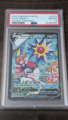 STARMIE V 2022 Pokemon #TG13/TG30 PSA 8 NM-MINT Astral Radiance FULL ART - Image 1 of 2