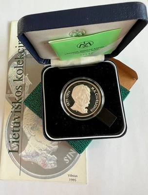 1995 Lithuania 50 Litas Ciurlionis   PROOF   - Image 1 of 4