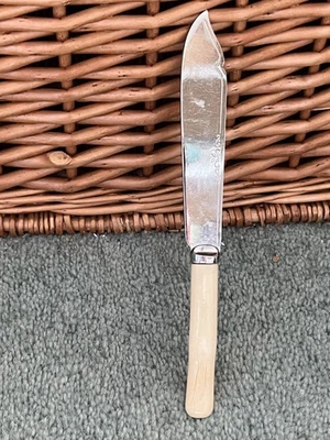 Cuchillo para servir/mantequilla grabado en acero inoxidable Dhrove vintage Foto 1 de 4