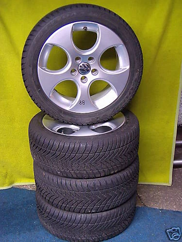 4St.VW-Winterräder a. Alufelgen 7,5 x 17 ET51  5x112 - Bild 1 von 1