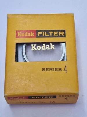 Kodak Series IV 4 Skylight 1A Drop-in Filter With Case, Box & Information Sheet - Image 1 of 4