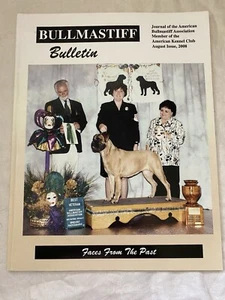 Bullmastiff Bulletin Vintage Collectible Official Club Magazine August 2008 - Picture 1 of 2