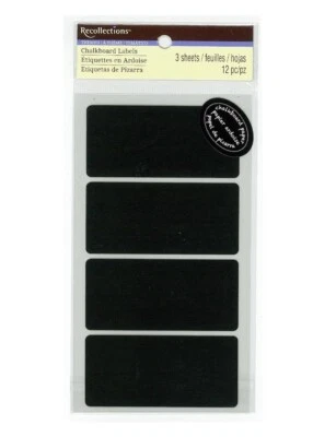 CHALKBOARD LABELS by Recollections - 12 pcs - Image 1 of 2