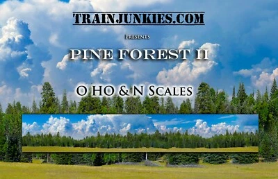 TrainJunkies Pine Forest II Model Railroad Backdrop - Image 1 of 4