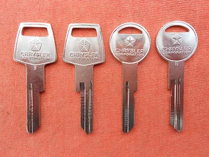4 DODGE CHRYSLER PLYMOUTH NOS KEY BLANKS 1968 1969 68 69 - Picture 1 of 2