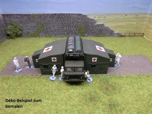 1pz"Ospedale da campo con tenda sanitaria e 6 medici", MASH, Wehrmacht, WW2, 1:87 - Foto 1 di 18