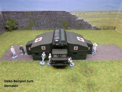 1pz"Ospedale da campo con tenda sanitaria e 6 medici", MASH, Wehrmacht, WW2, 1:87 - Immagine 1 di 4