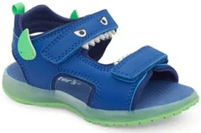  SANDALIAS CARTER'S LIGHT UP NIÑOS PEQUEÑOS MONSTRUO O DINOSAURIO 6 7 8 9 12 ¡ELECCIÓN! Foto 1 de 4