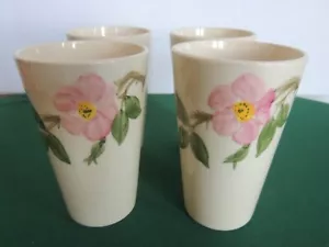 EXC Juego 4 Vasos ROSA DEL DESIERTO FRANCISCANO 5" Alto De Colección California EE. UU. Original - Imagen 1 de 6