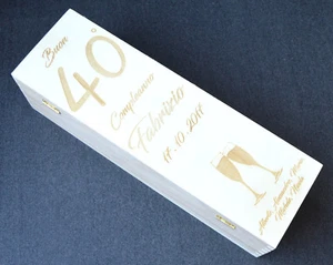 Scatola/Cassetta portabottiglie di vino_legno_personalizzabile_compleanno - Imagen 1 de 4