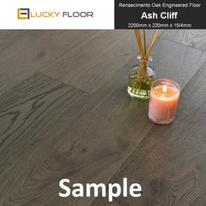 15mm Ash Cliff Sample Oak Engineered Flooring Hardwood Timber Floor Floating - Picture 1 of 3