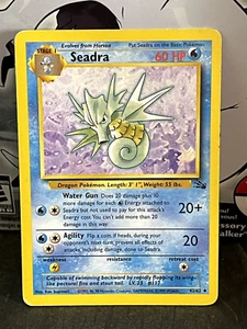 Pokemon TCG: Seadra 42/62 (Fossil Set) MP/HP Condition - Picture 1 of 2