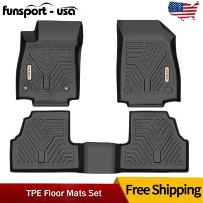 3Pc Floor Mats for 2014-2022 Chevy Trax 2013-2022 Buick Encore All Weather Liner - Image 1 of 4