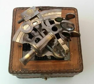 Beautiful Brass Antique Marine Nautical Sextant Navigation Astrolabe Replica - Picture 1 of 5