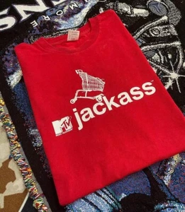 MTV JACKASS TEE T-SHIRT VINTAGE KLASSIKER USA RETRO TV SHOW SERIE STEVE O WILDBOYZ - Bild 1 von 4