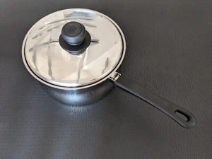 Paton Calvert Polished Stainless Steel Saucepan Pan Pot | Lid & Handle | 21 cm - Picture 1 of 5