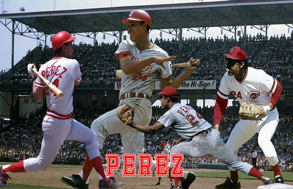 Cincinnati Reds Lithograph print of  Tony Perez 17 x 11 - Image 1 of 1