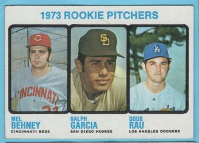 1973 Topps Rookie Pitchers - Mel Behney/Ralph Garcia/Doug Rau RC Cincinnati #602 - Image 1 of 2