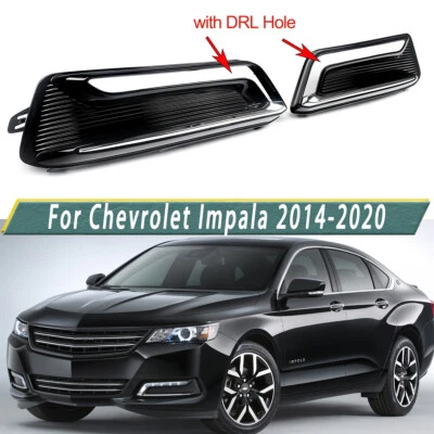 Pair Fog Light Grille Cover Bezel Trim For Chevrolet Chevy Impala 2014-2020 Foto 1 de 4