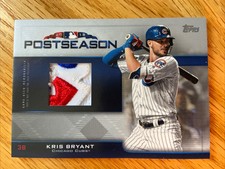 2019 Topps 1/1 KRIS BRYANT Relic Baseball Card PPR-KB Chicago Cubs