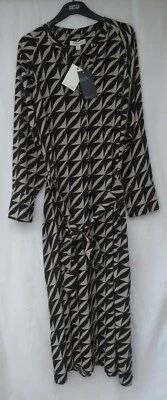 LADIES MARKS AND SPENCER AUTOGRAPH BLACK MIX MAXI DRESS WITH CUPRO SIZE 16 - Image 1 of 4