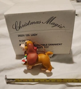 Disney Lady Ornament Grolier Christmas Magic Set 26231 Lady and the Tramp #129 - Picture 1 of 3