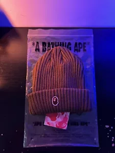 A BATHING APE Women's Knitted Beanie 2023 AW Model APE HEAD Motif on the Front - Picture 1 of 7